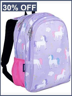 15" Backpack for Kids Ages 5-10, Padded Straps, Water Bottle Pocket